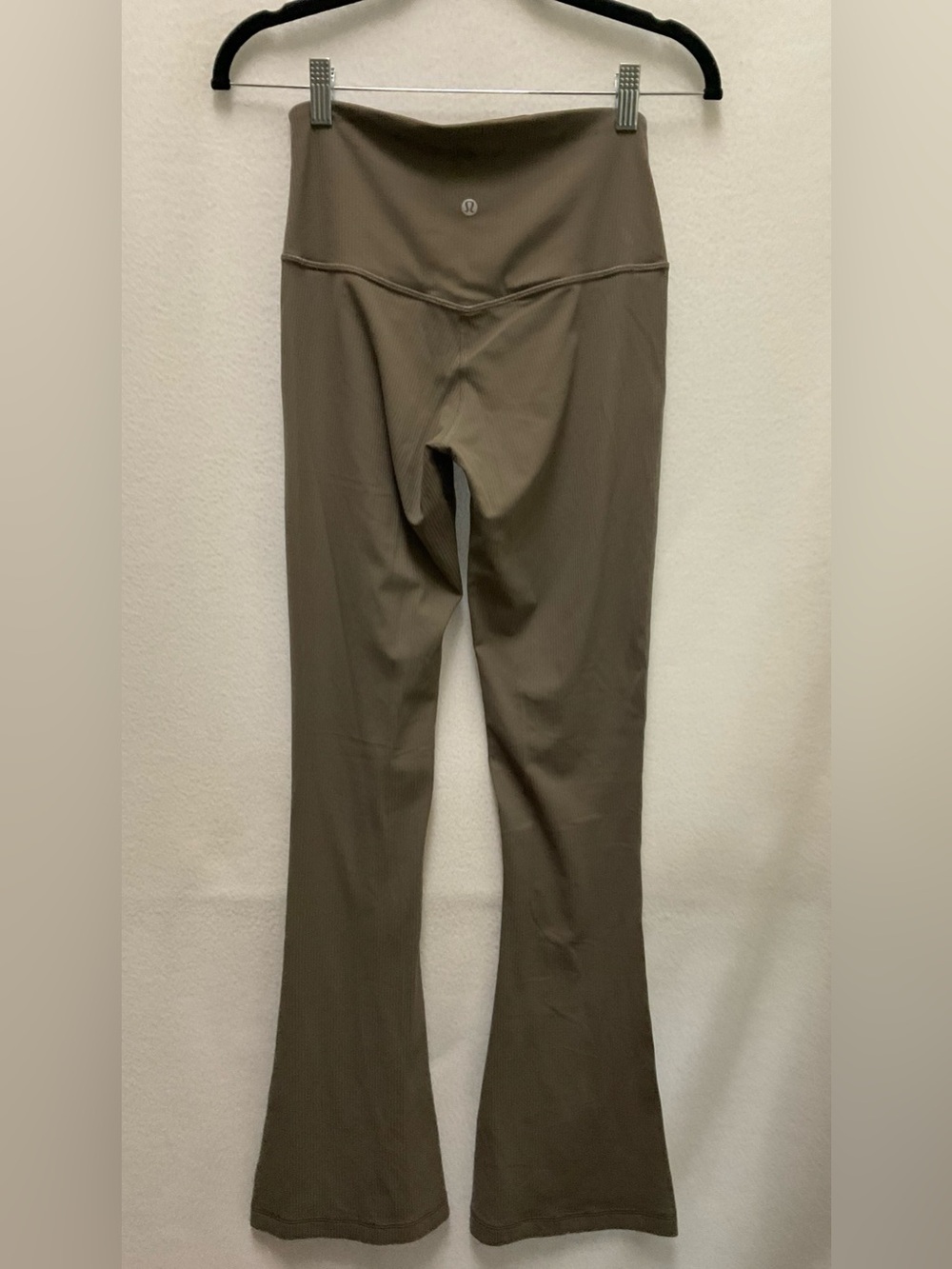 Lululemon Align Olive Ribbed Flare Leggings - Picture 2 of 4